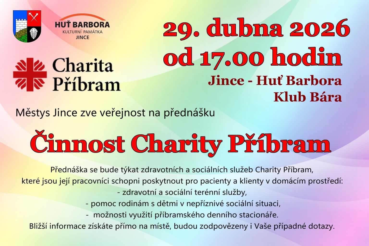 Přednáška – Činnost Charity Příbram