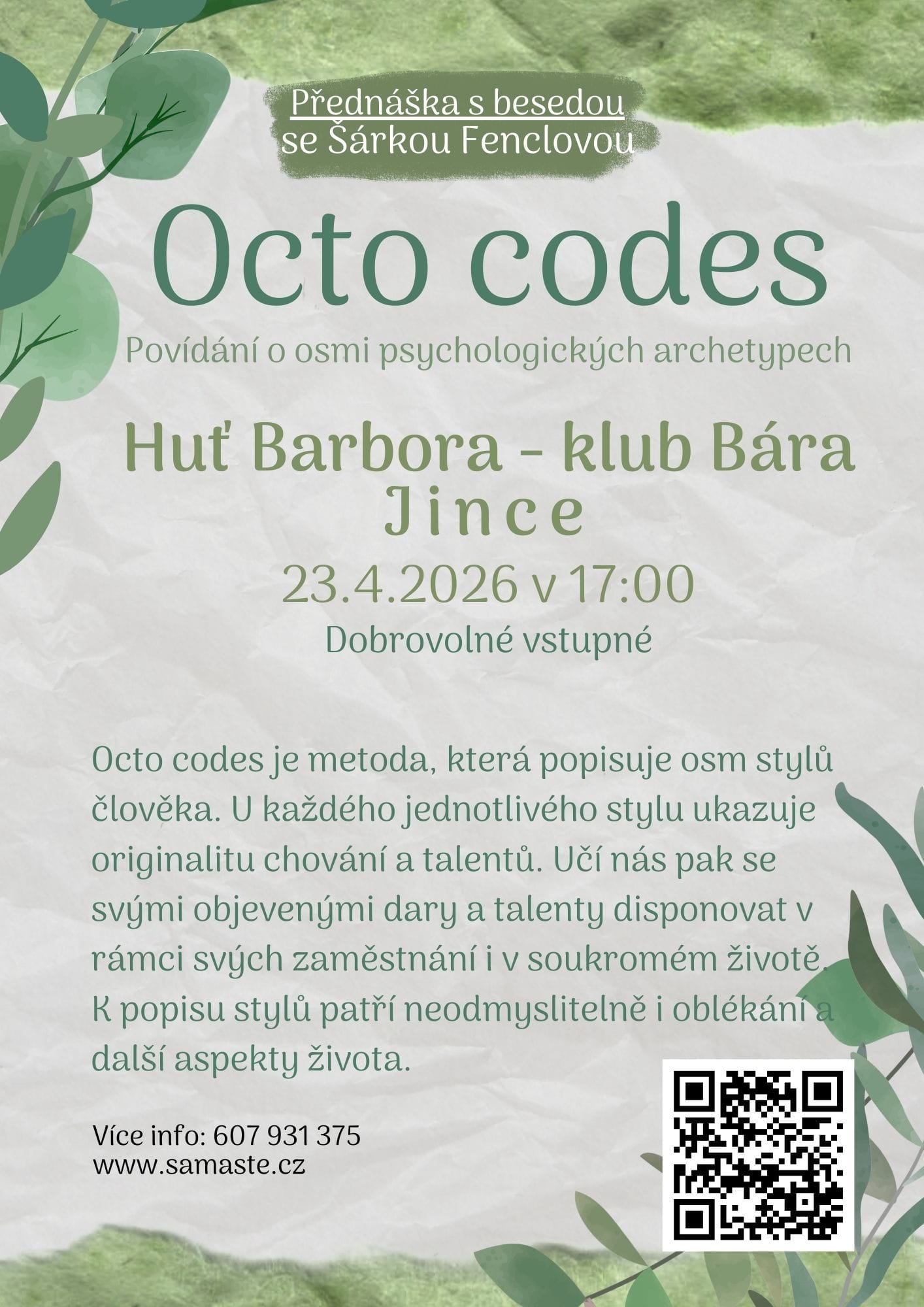 Octo codes – Povídaní o osmi psychologických archetypech
