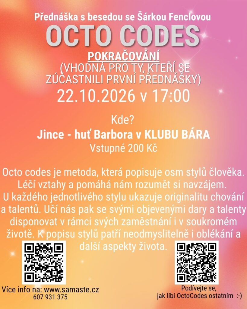 OCTO CODES – pokračování